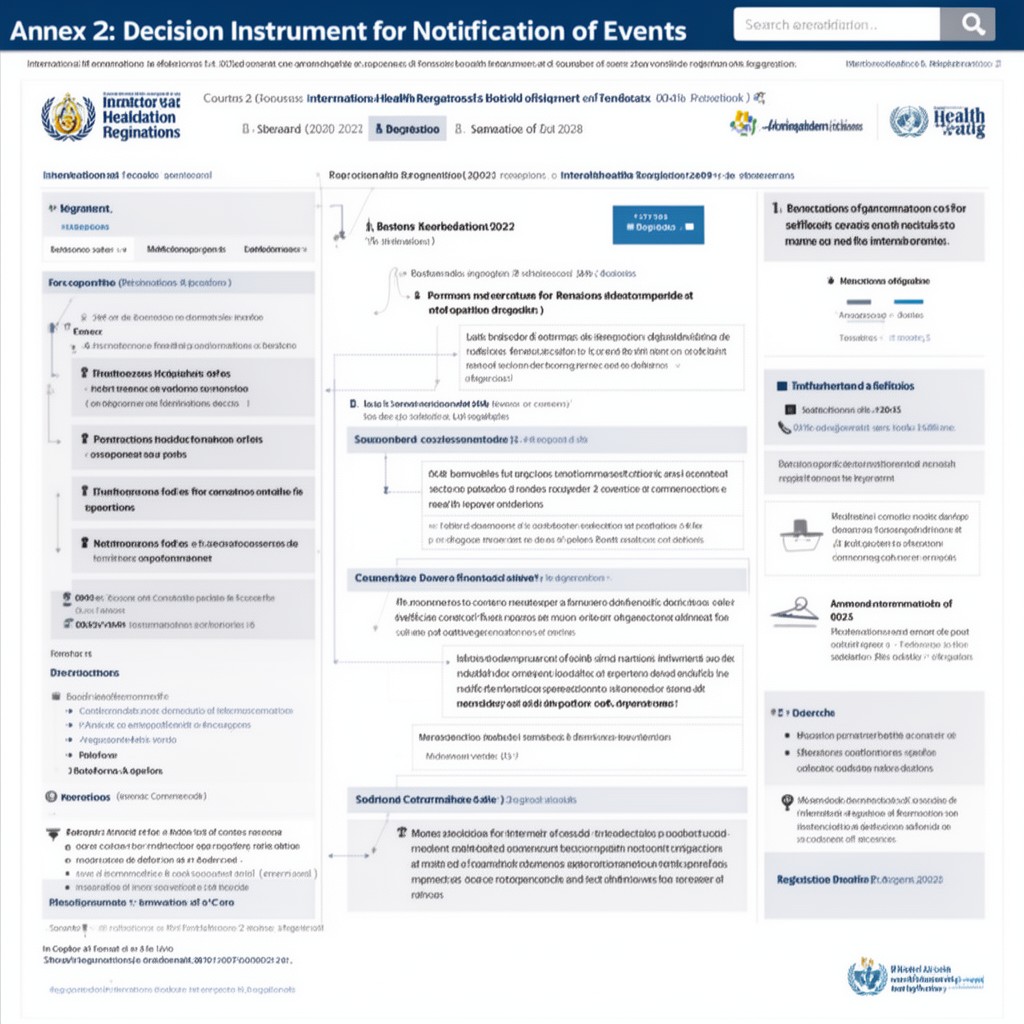 AI-generated illustration of Annex 2: decision instrument for notification of events