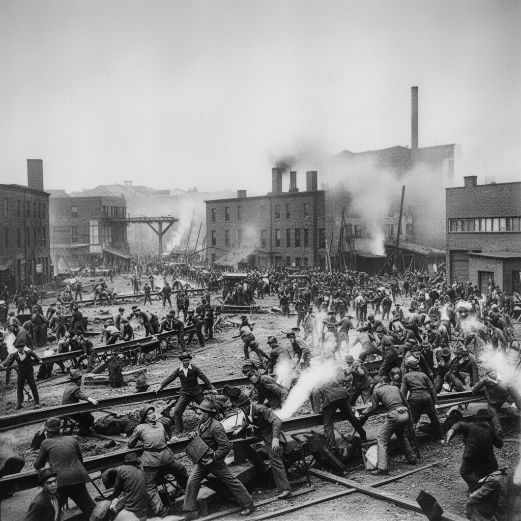 AI-generated illustration of Homestead Strike