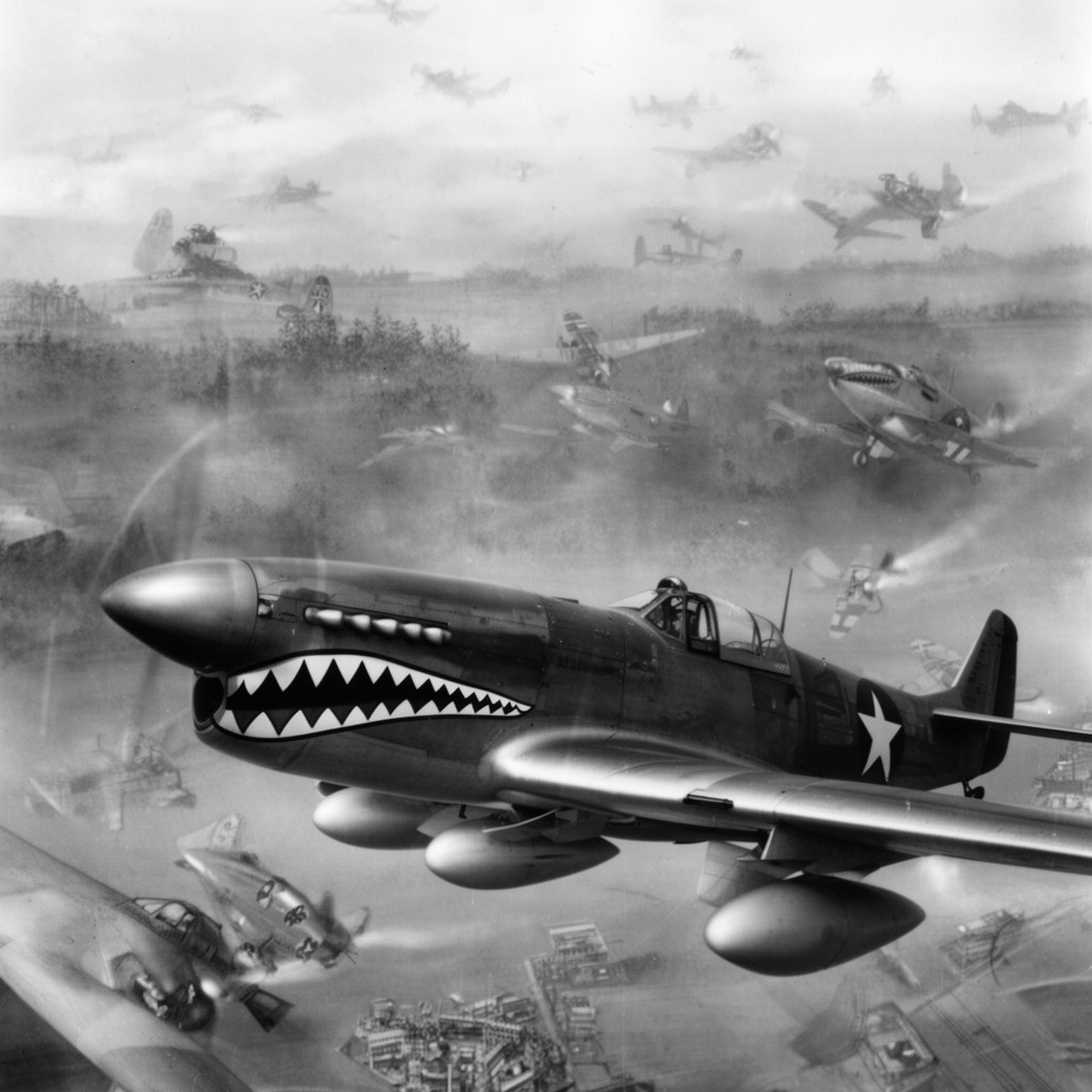 AI-generated illustration of Flying Tigers