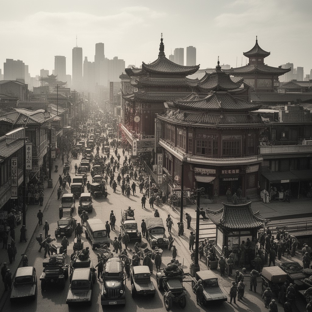AI-generated illustration of China Theater