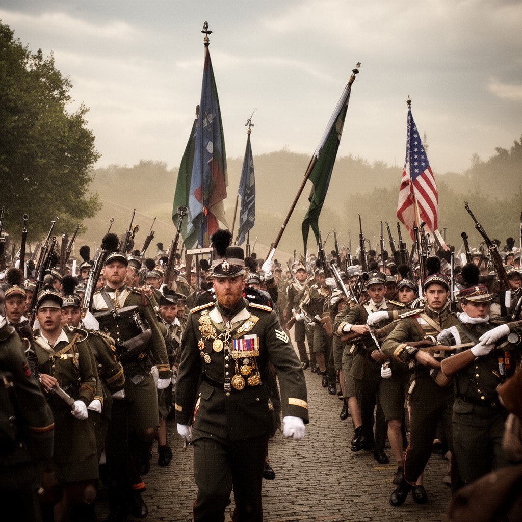 AI-generated illustration of Royal Warwickshire Regiment
