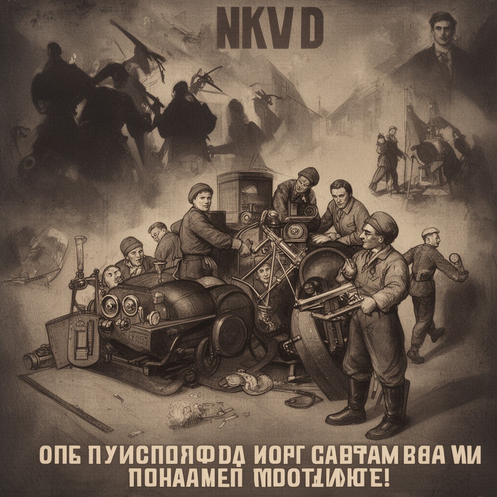 AI-generated illustration of NKVD