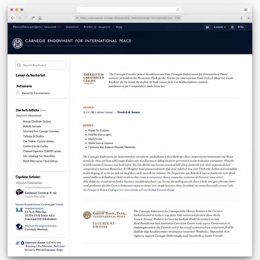 AI-generated illustration of Carnegie Endowment for International Peace