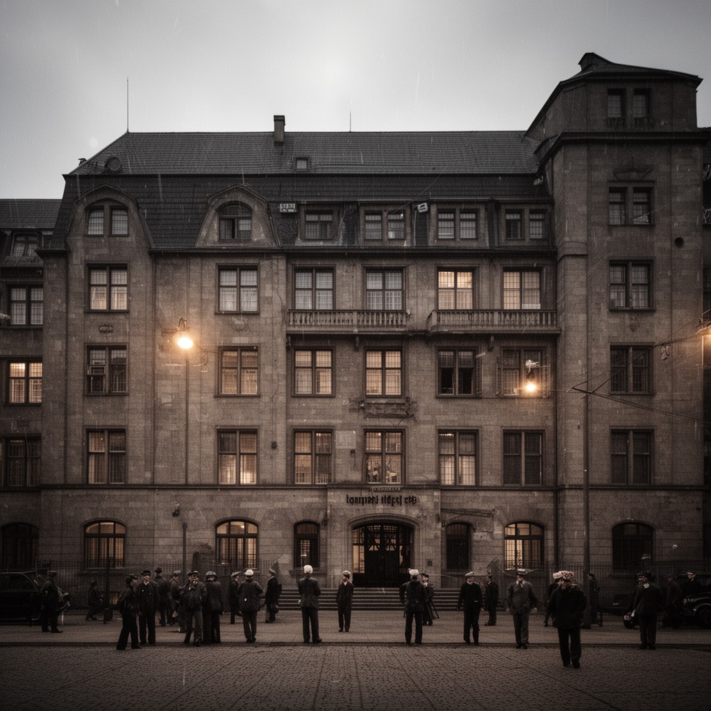 AI-generated illustration of Gestapo headquarters, Berlin