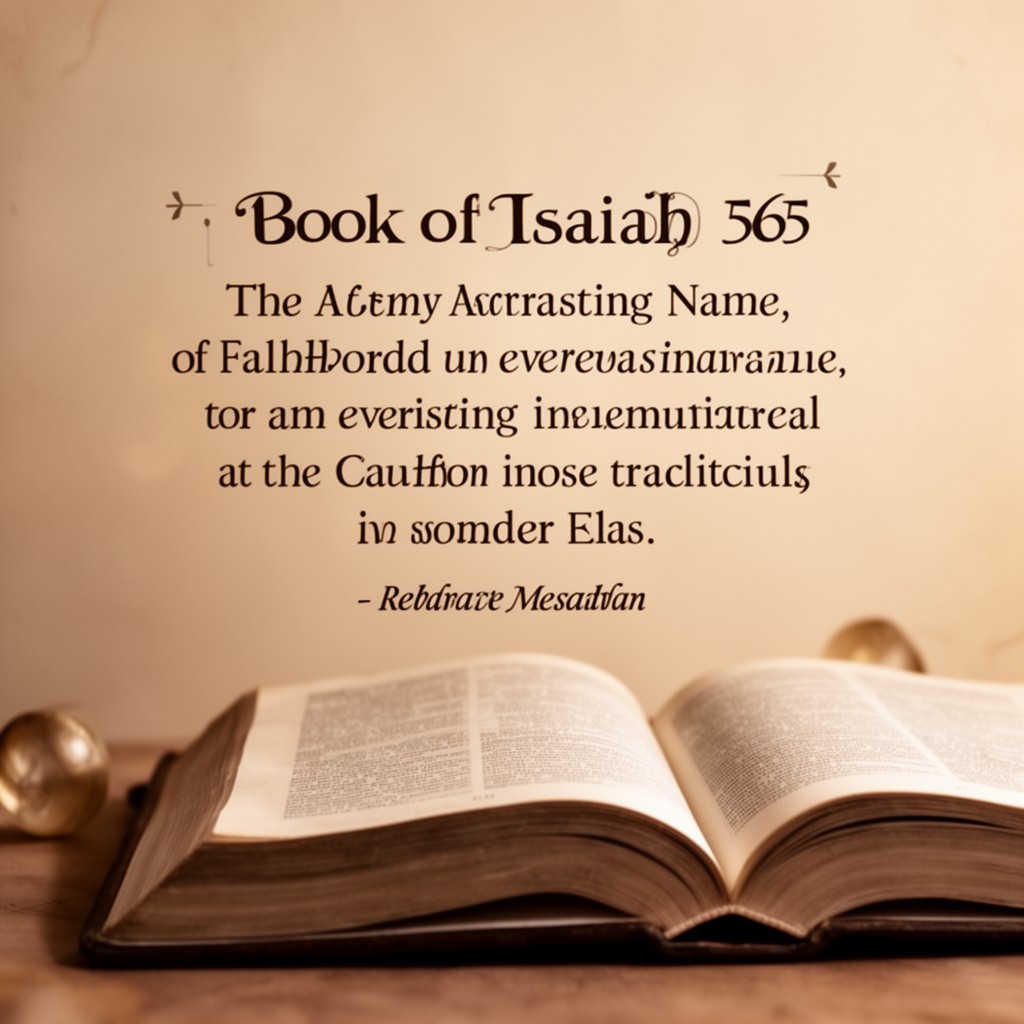 AI-generated illustration of Book of Isaiah 56:5