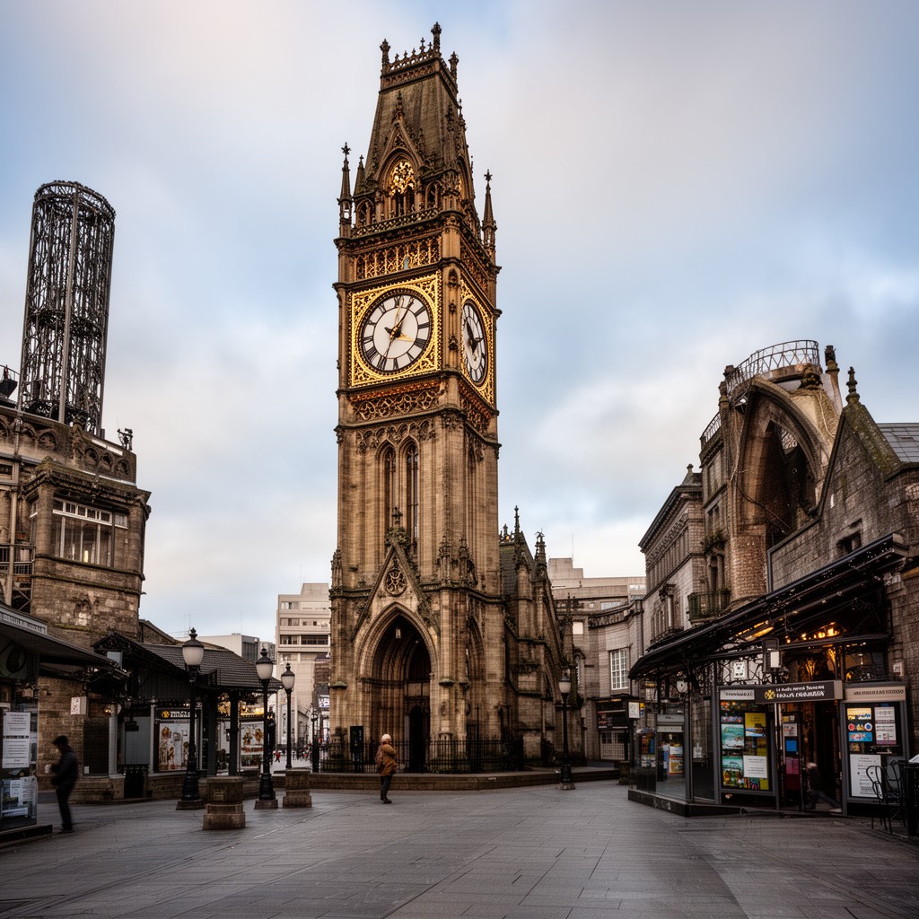 AI-generated illustration of Albert Memorial Clock