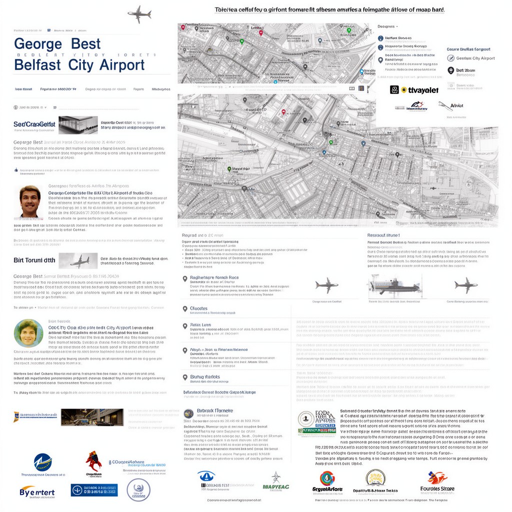 AI-generated illustration of George Best Belfast City Airport