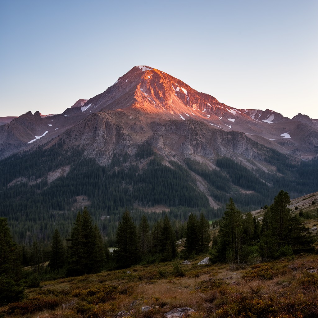 AI-generated illustration of Mount Elbert