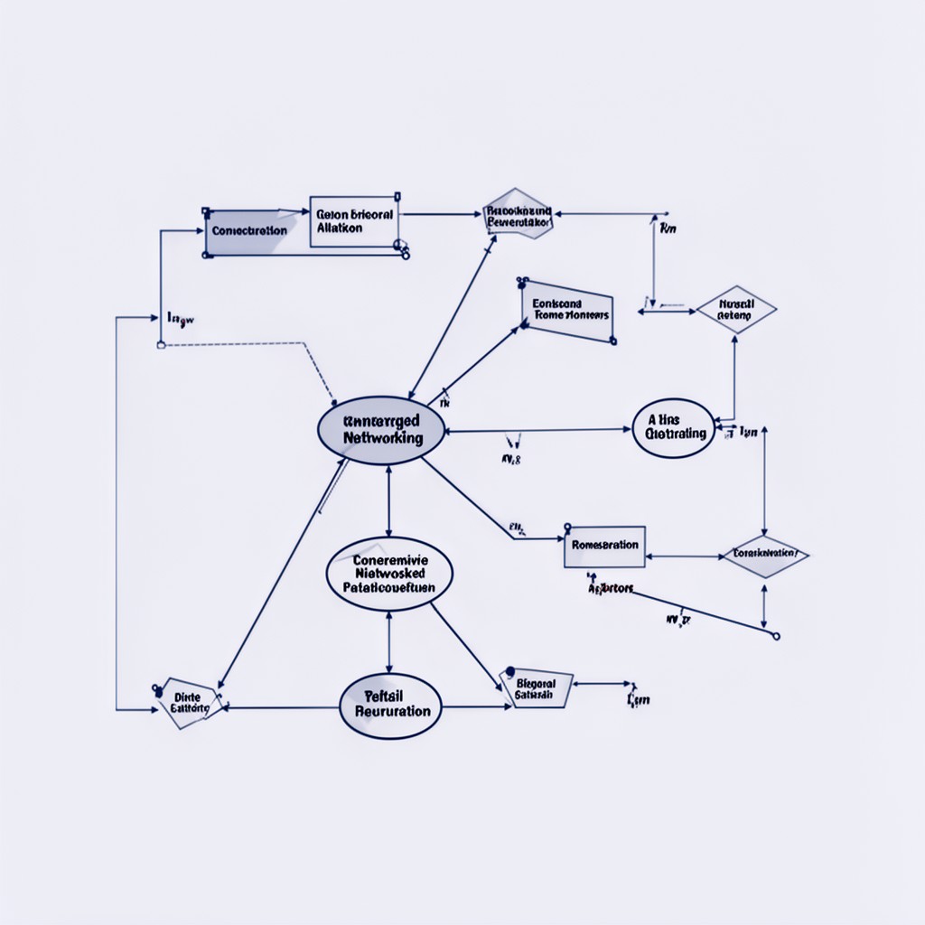 AI-generated illustration of IEEE 802.1Qdt TSN for converged networks standard