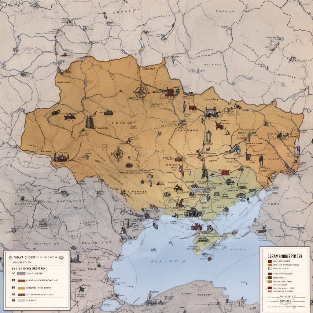 AI-generated illustration of Ukraine