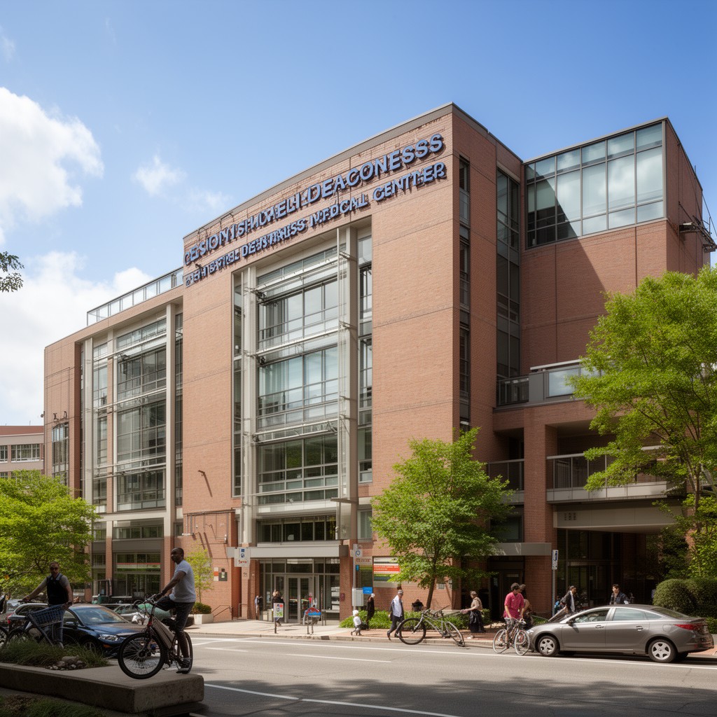 AI-generated illustration of Beth Israel Deaconess Medical Center