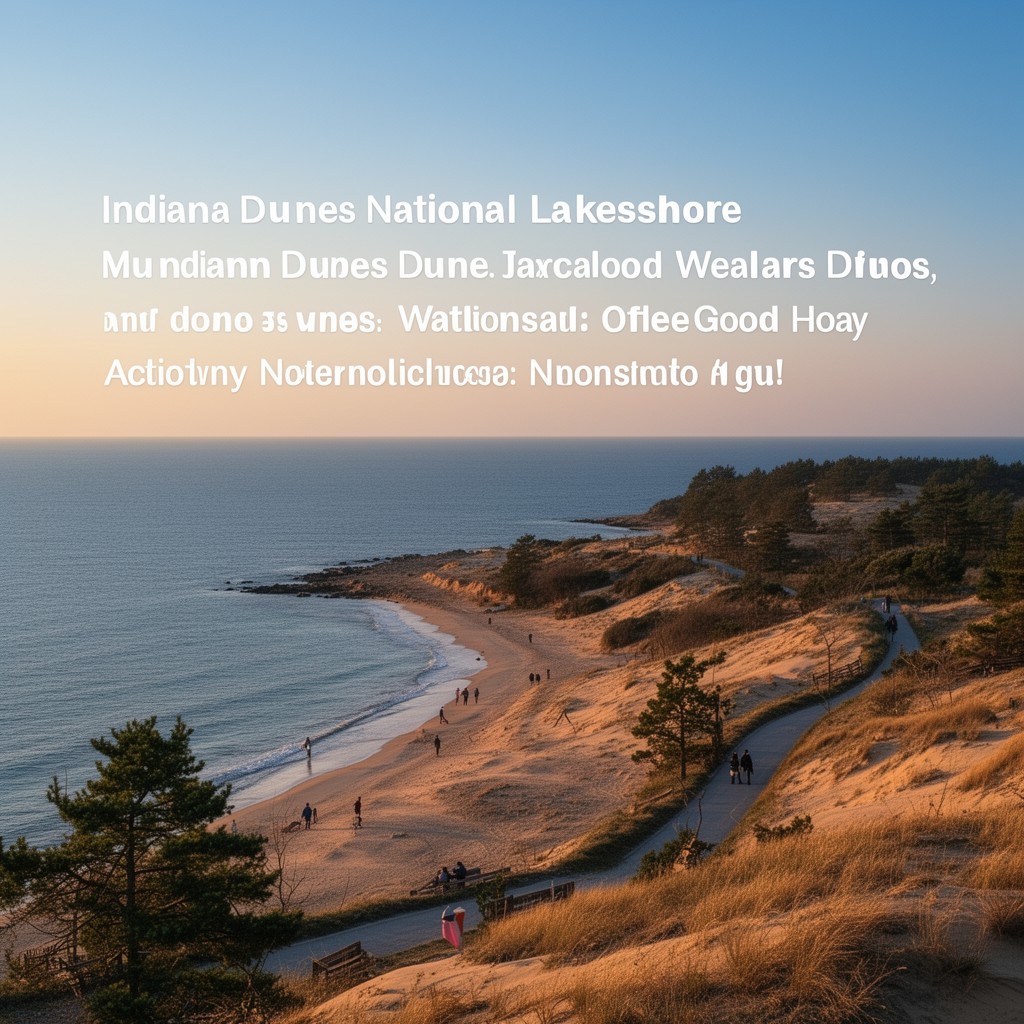 AI-generated illustration of Indiana Dunes National Lakeshore