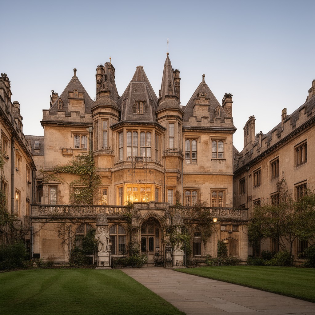 AI-generated illustration of St John’s College, Cambridge