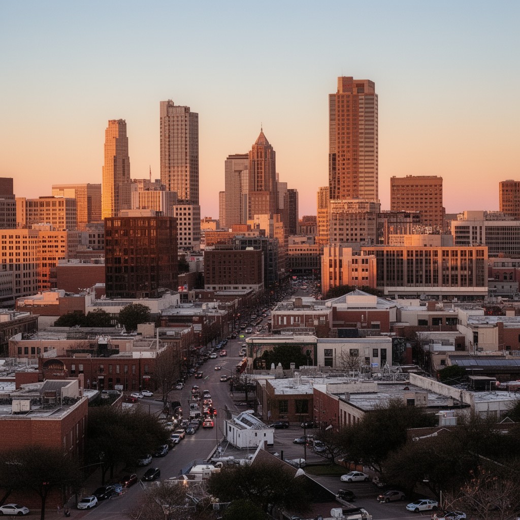 AI-generated illustration of Fort Worth, Texas