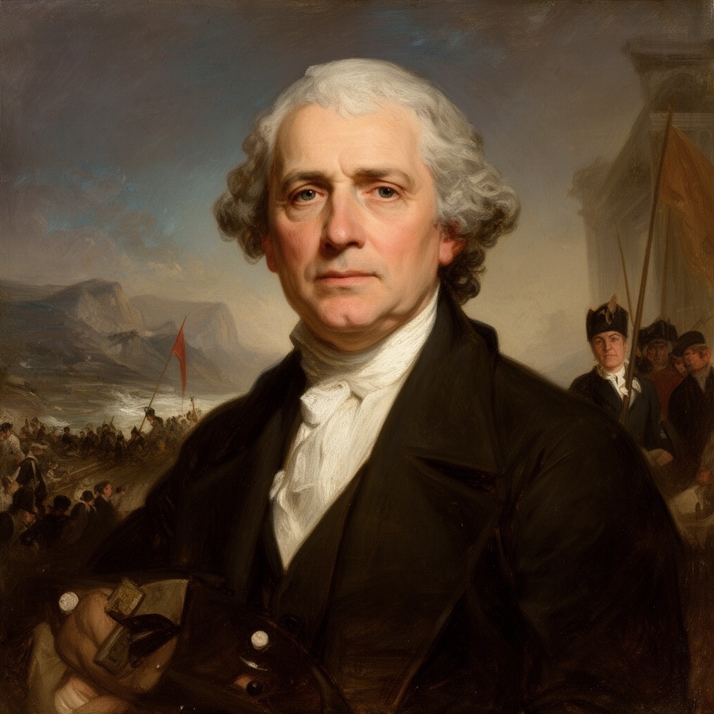 AI-generated illustration of Emanuel Leutze