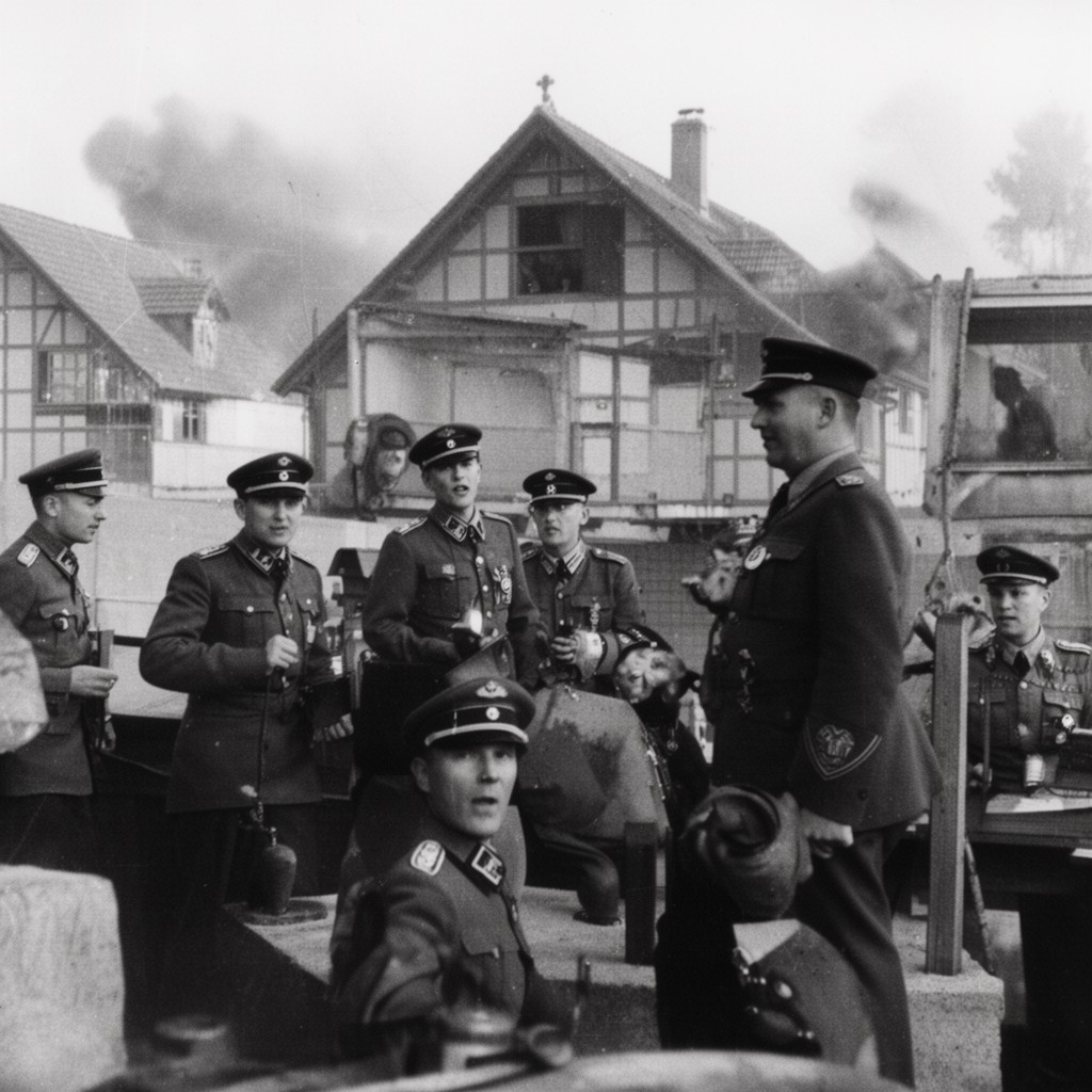 AI-generated illustration of Schutzstaffel (SS)