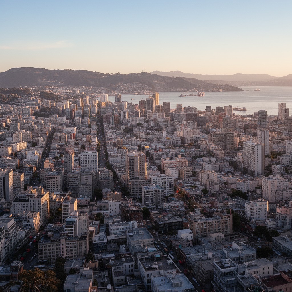 AI-generated illustration of SF