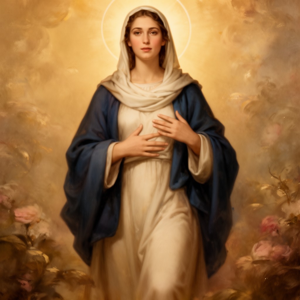 AI-generated illustration of Mary