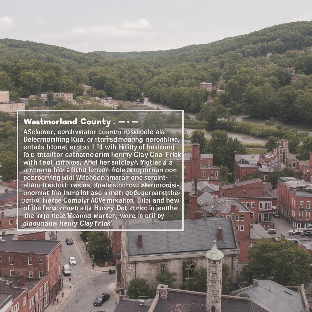 AI-generated illustration of Westmoreland County, Pennsylvania