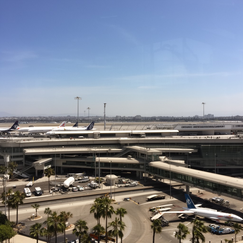 AI-generated illustration of Ontario International Airport