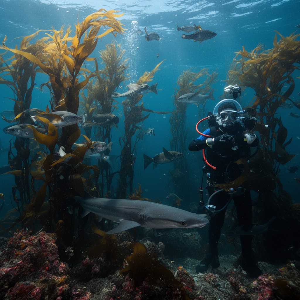 AI-generated illustration of Channel Islands National Marine Sanctuary