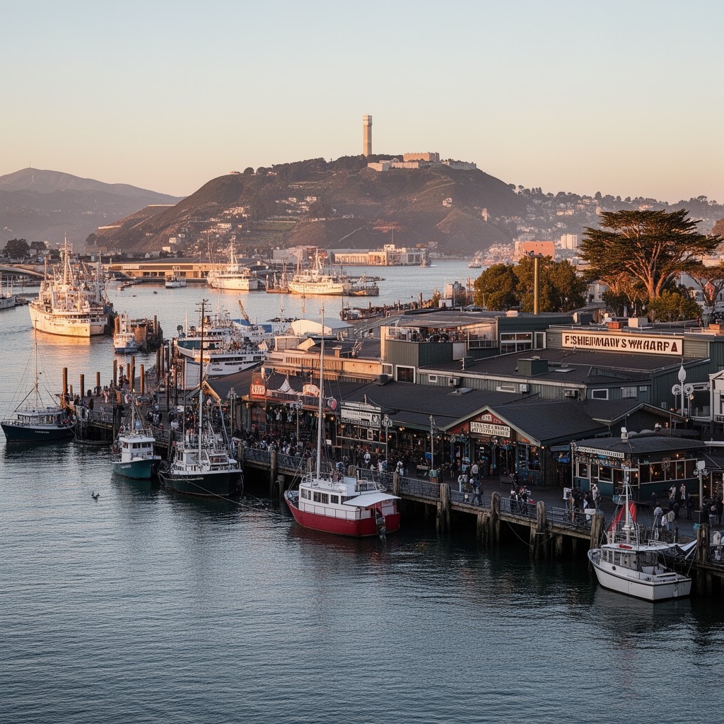 AI-generated illustration of Fisherman’s Wharf
