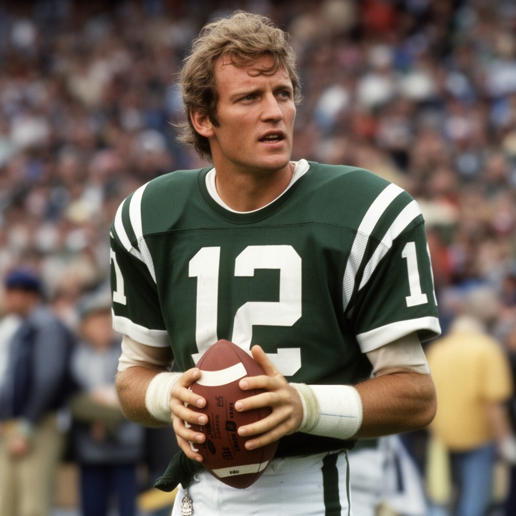 AI-generated illustration of Joe Namath