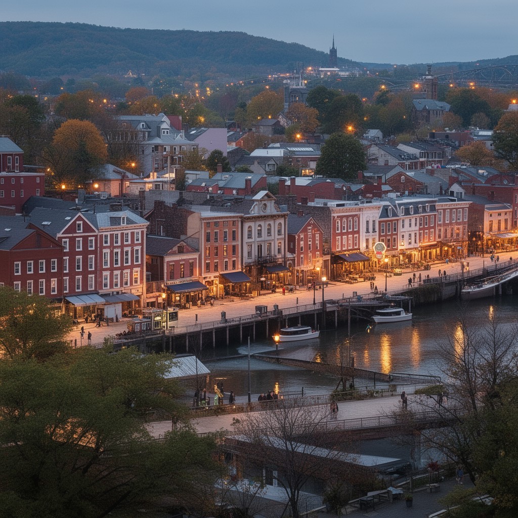 AI-generated illustration of Kingston, New York