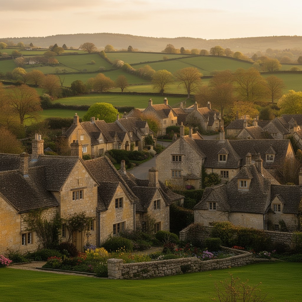 AI-generated illustration of Cotswolds