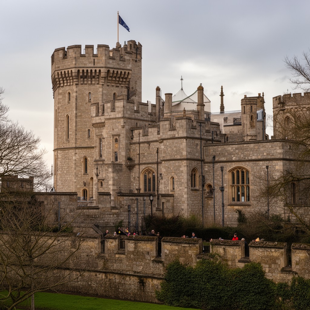 AI-generated illustration of Windsor Castle