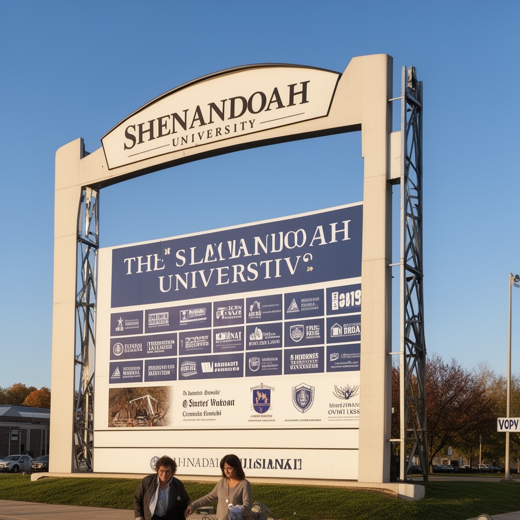 AI-generated illustration of Shenandoah University