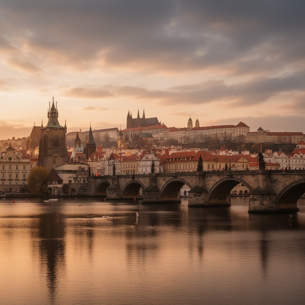 AI-generated illustration of Prague