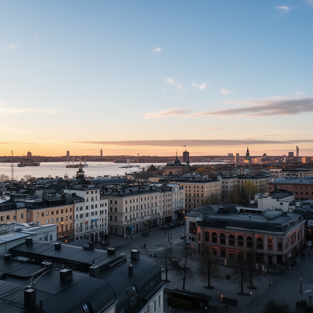 AI-generated illustration of Helsinki