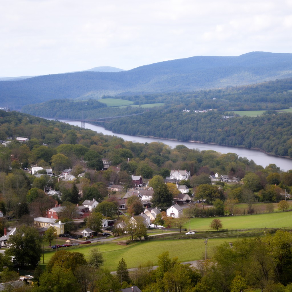 AI-generated illustration of Columbia County, New York