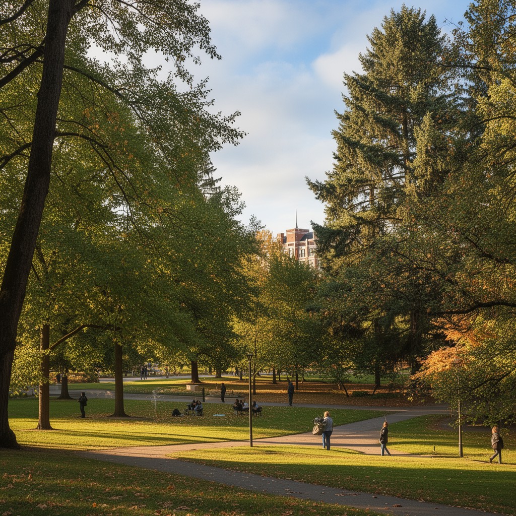 AI-generated illustration of Lewis & Clark College