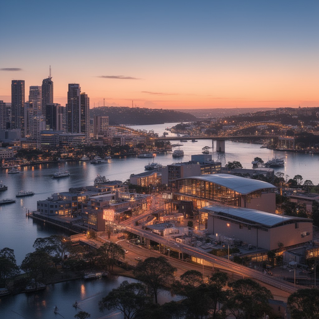 AI-generated illustration of Brisbane
