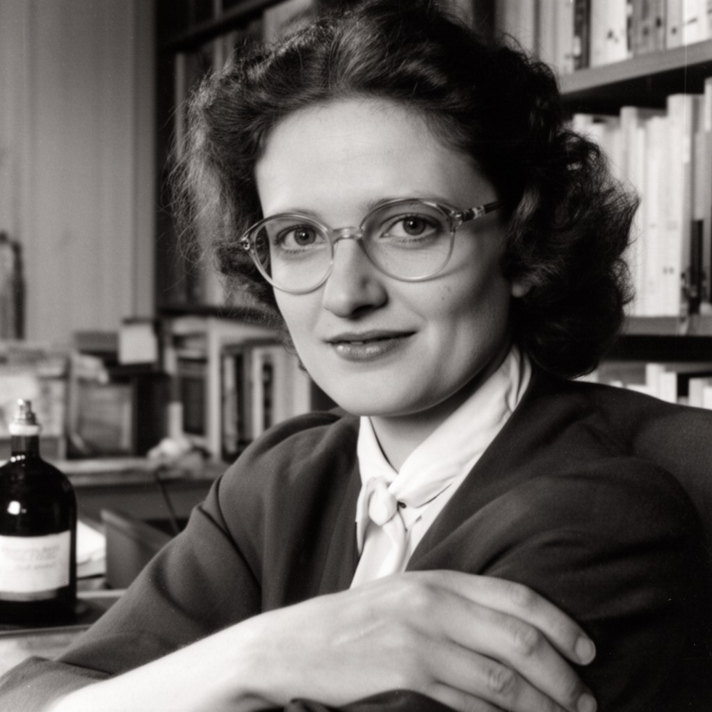 AI-generated illustration of Katherine Oppenheimer