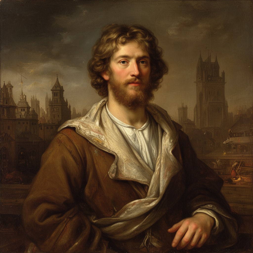 AI-generated illustration of Jacob van Swanenburgh