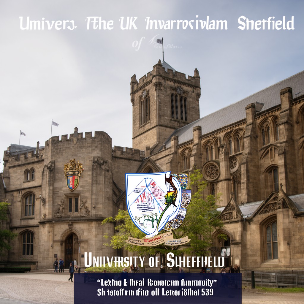 AI-generated illustration of University of Sheffield