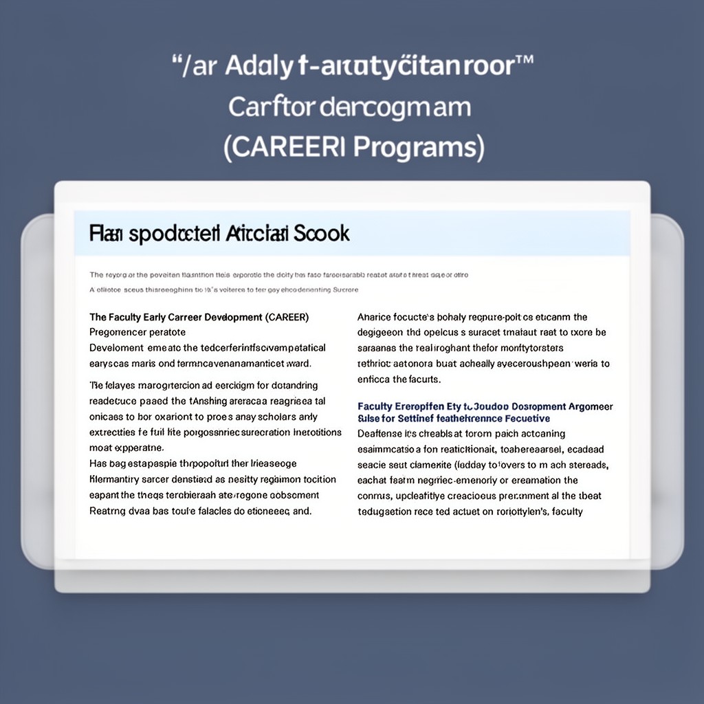 AI-generated illustration of Faculty Early Career Development (CAREER) Program