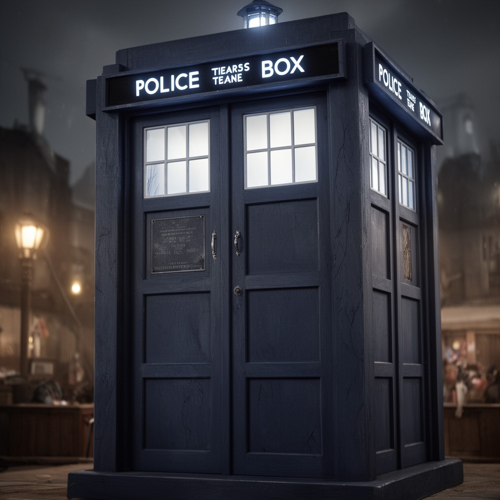 AI-generated illustration of TARDIS