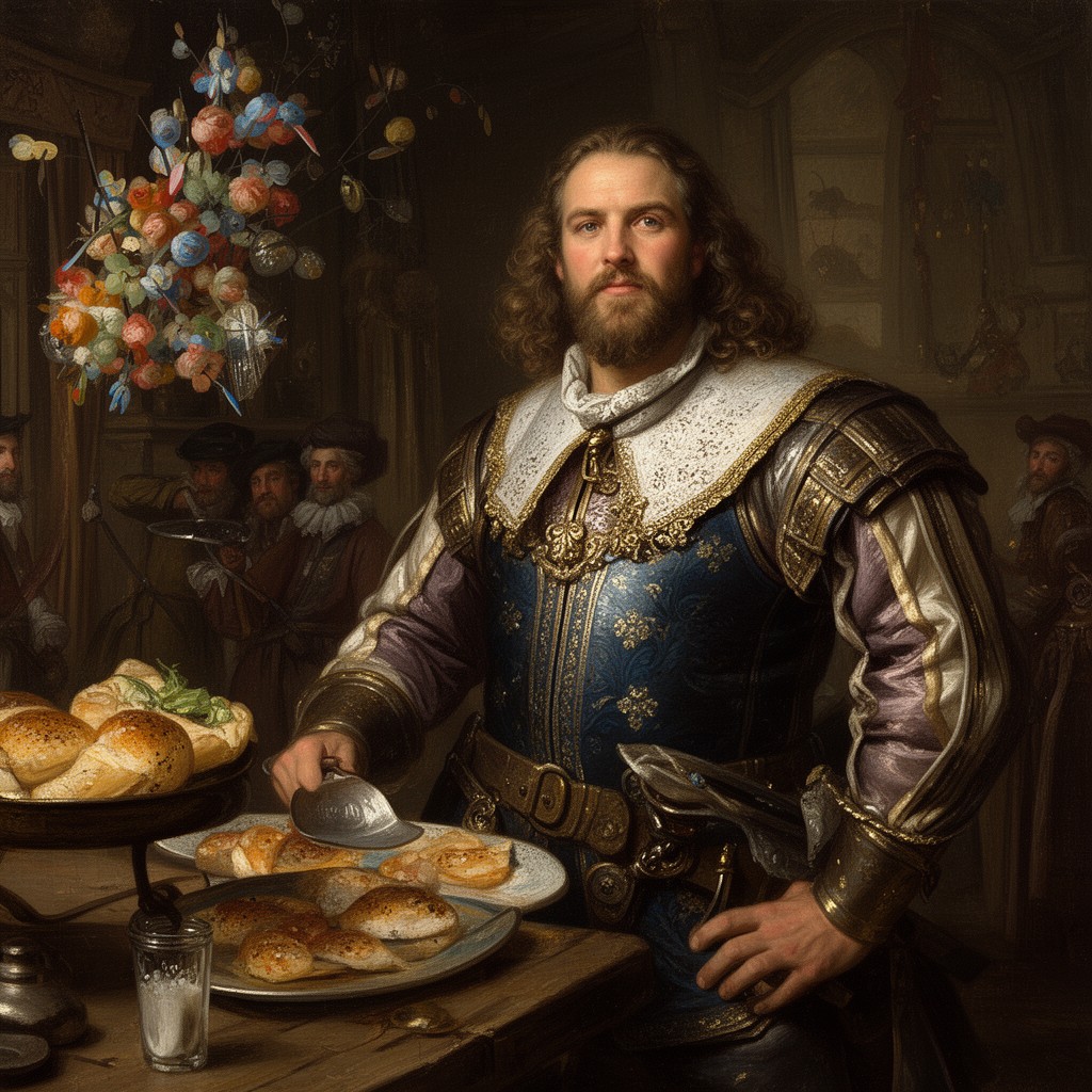AI-generated illustration of Porthos