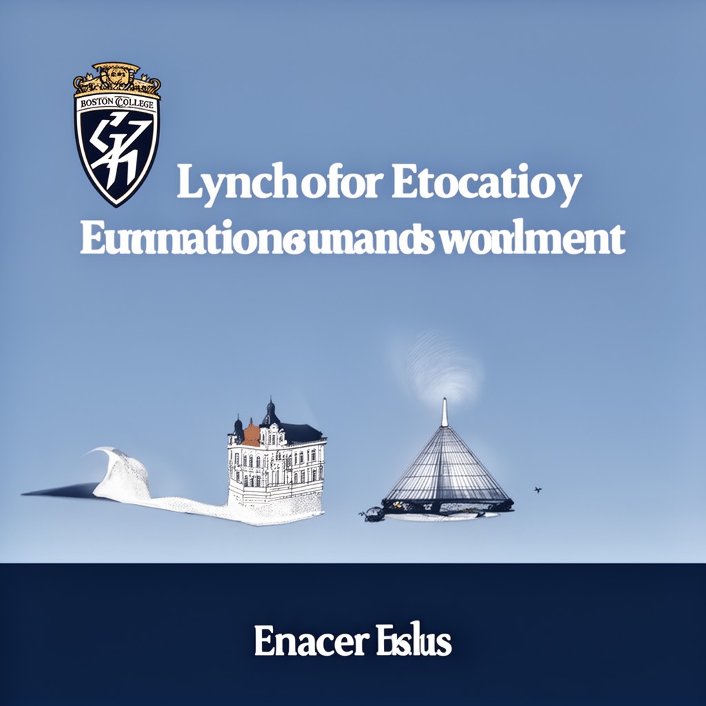 AI-generated illustration of Lynch School of Education and Human Development