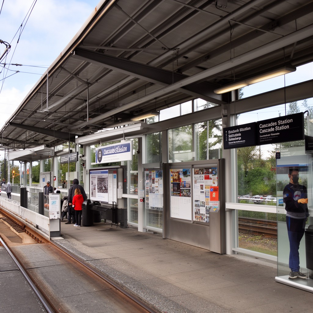 AI-generated illustration of Cascades Station