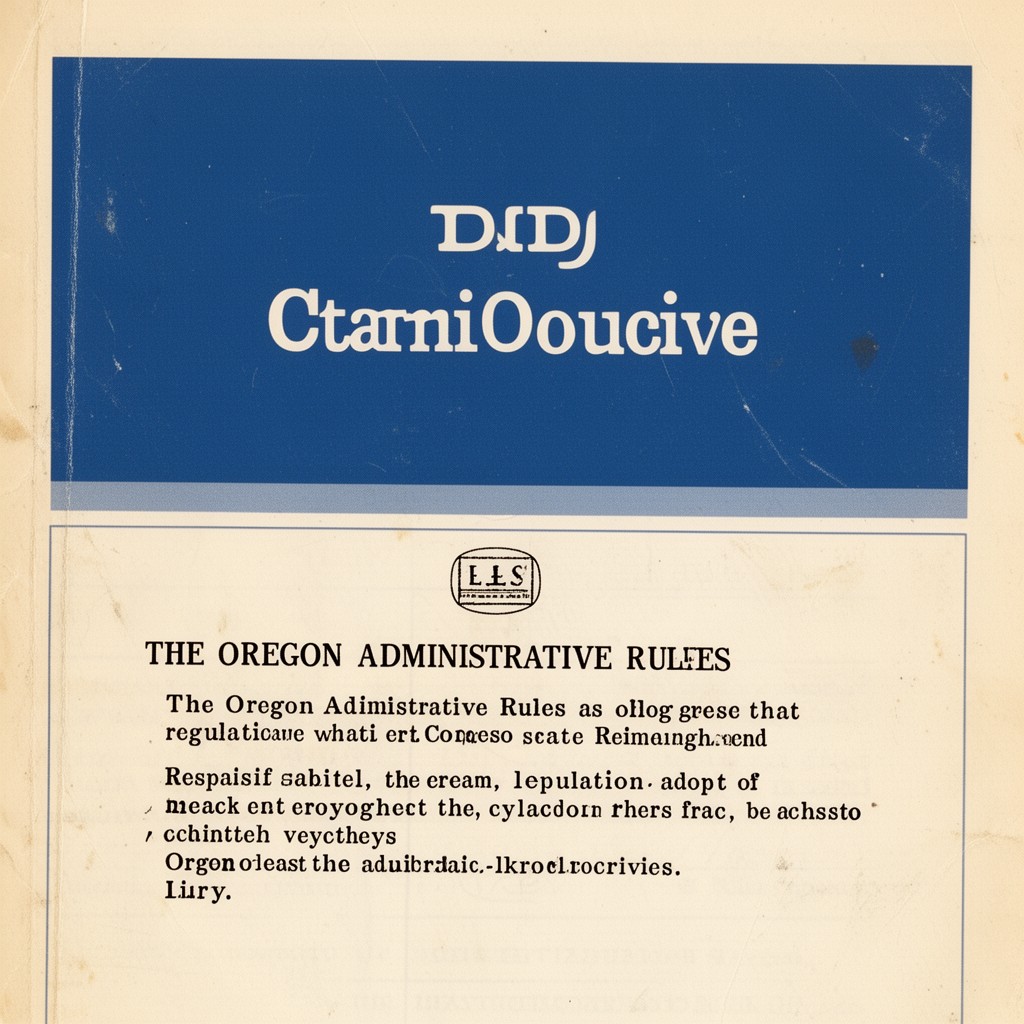AI-generated illustration of Oregon Administrative Rules