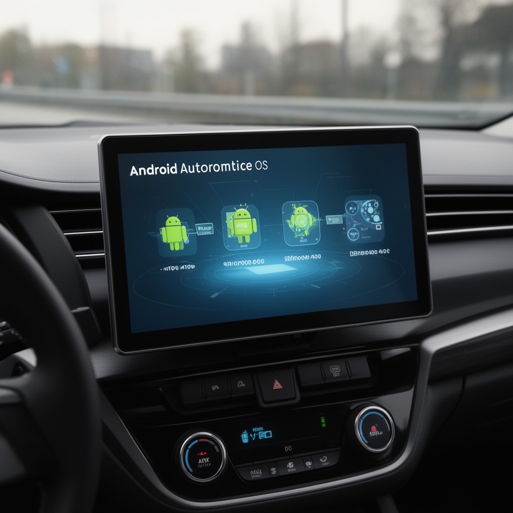 AI-generated illustration of Android Automotive OS