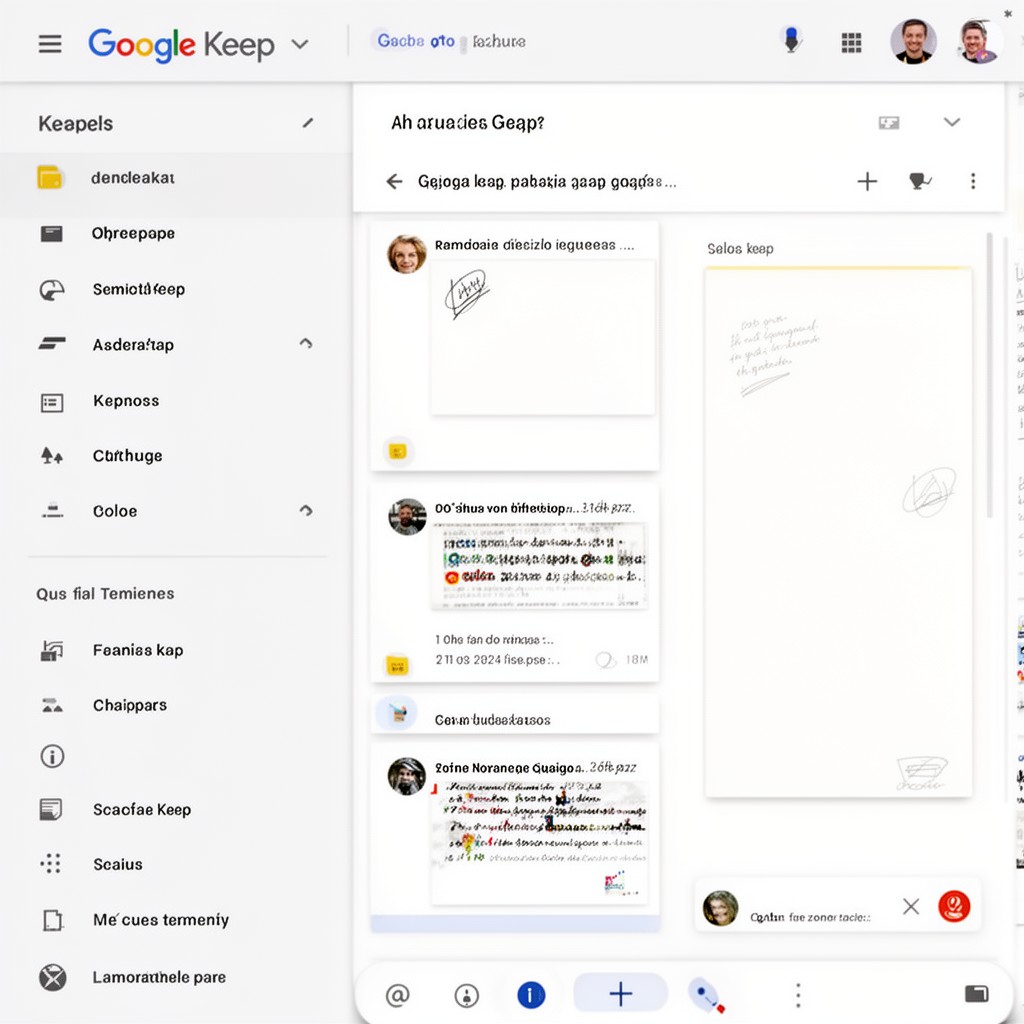 AI-generated illustration of Google Keep