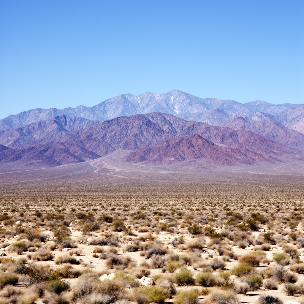 AI-generated illustration of Clark Mountain Range