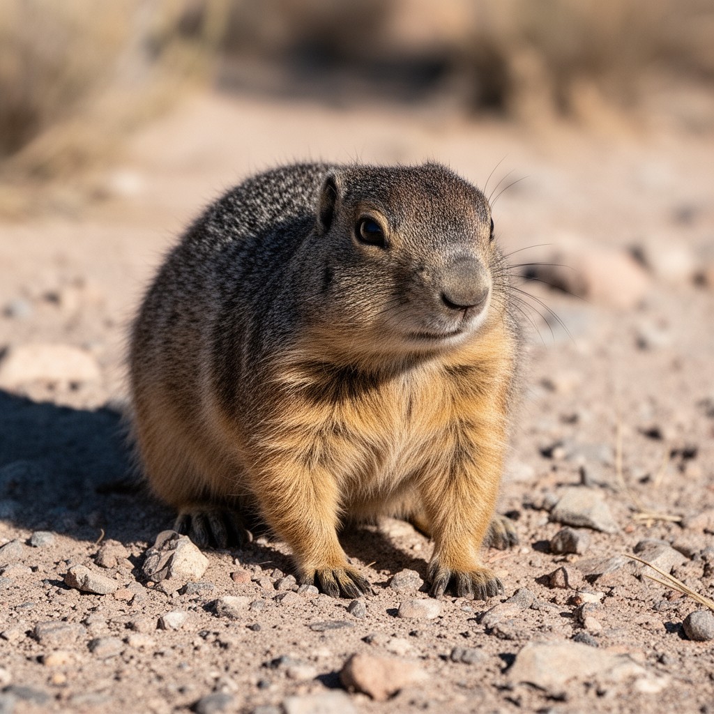 AI-generated illustration of Mojave ground squirrel