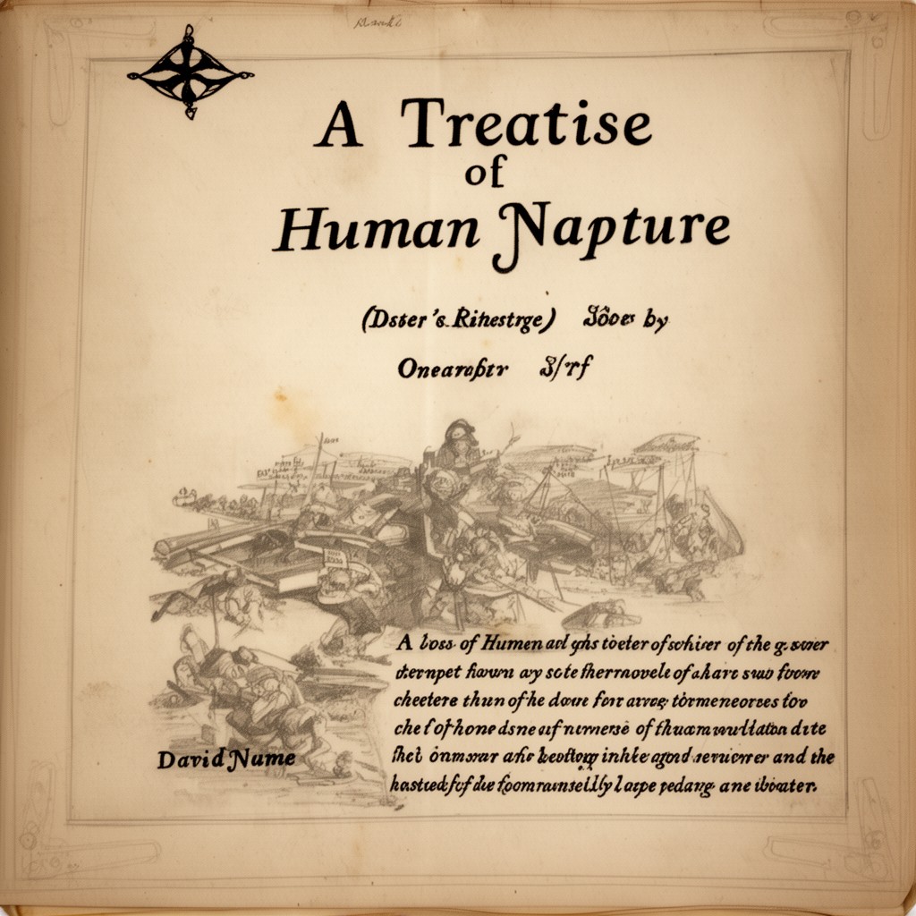 AI-generated illustration of A Treatise of Human Nature